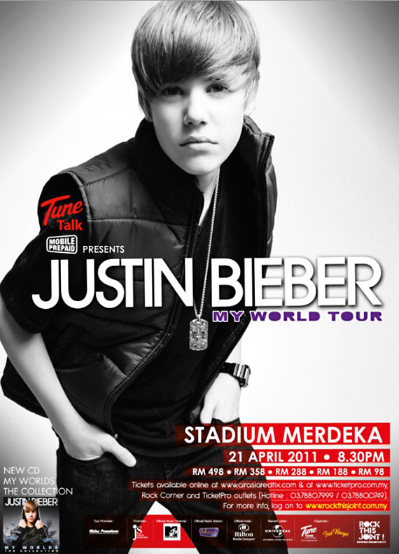 justin bieber concert poster ideas. this because Justin Bieber